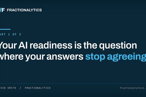 "Title card: "How many customers do you have?" over the Fractionalytics dark blue."
